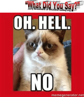 OH HELL NO